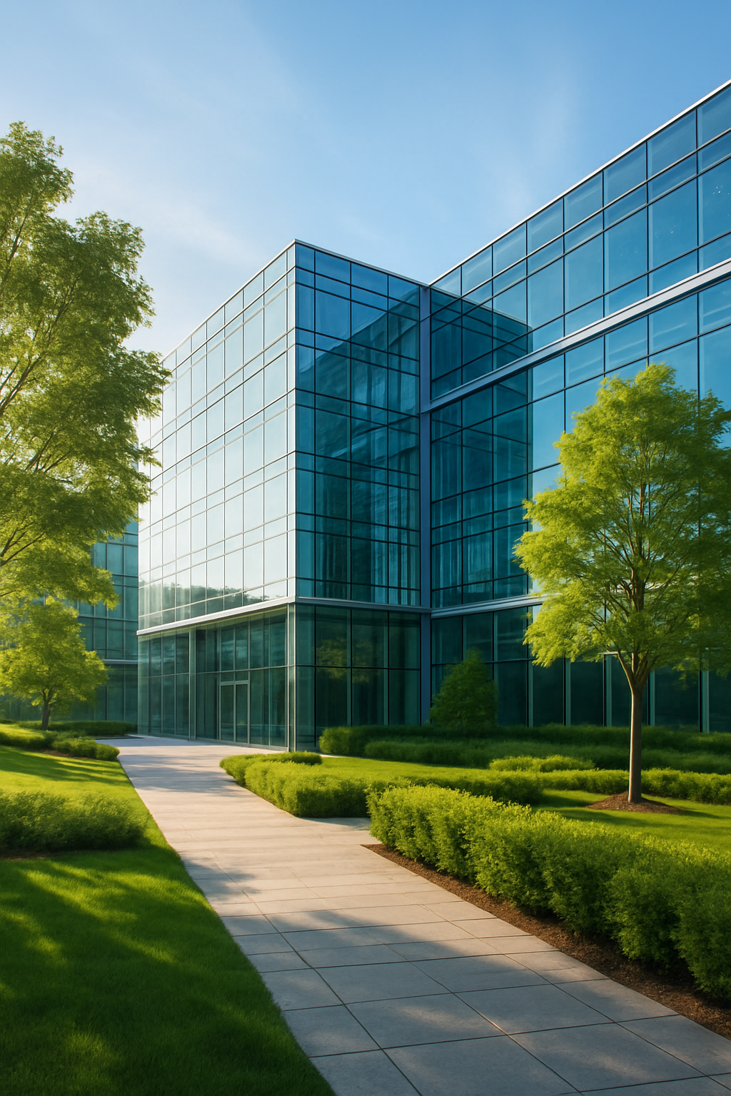 20250718_2319_Futuristic Eco Headquarters_simple_compose_01k0f58xmjebyabs11b544zf4r